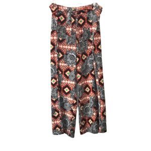 New York & Co Tribal Floral Palazzo Pants 18 NWT